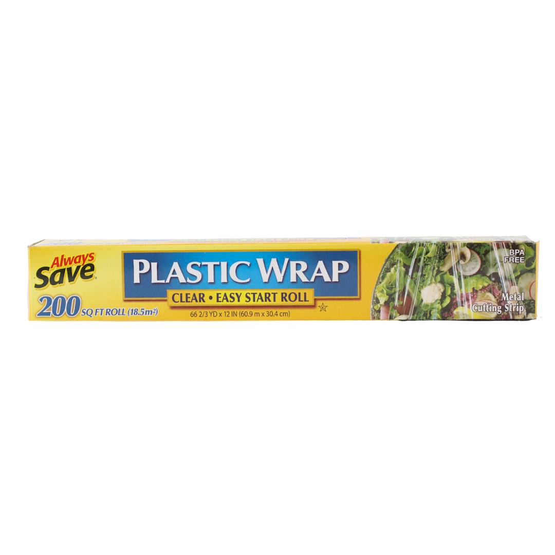 Buy Always Save Clear Plastic Wrap 66yd x 12in. 12/200 sq ft – Wholesale &  Liquidation Experts