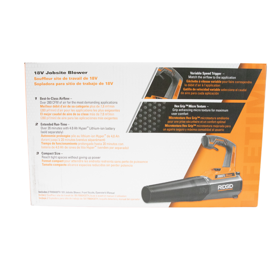 Ridgid handheld blower hotsell