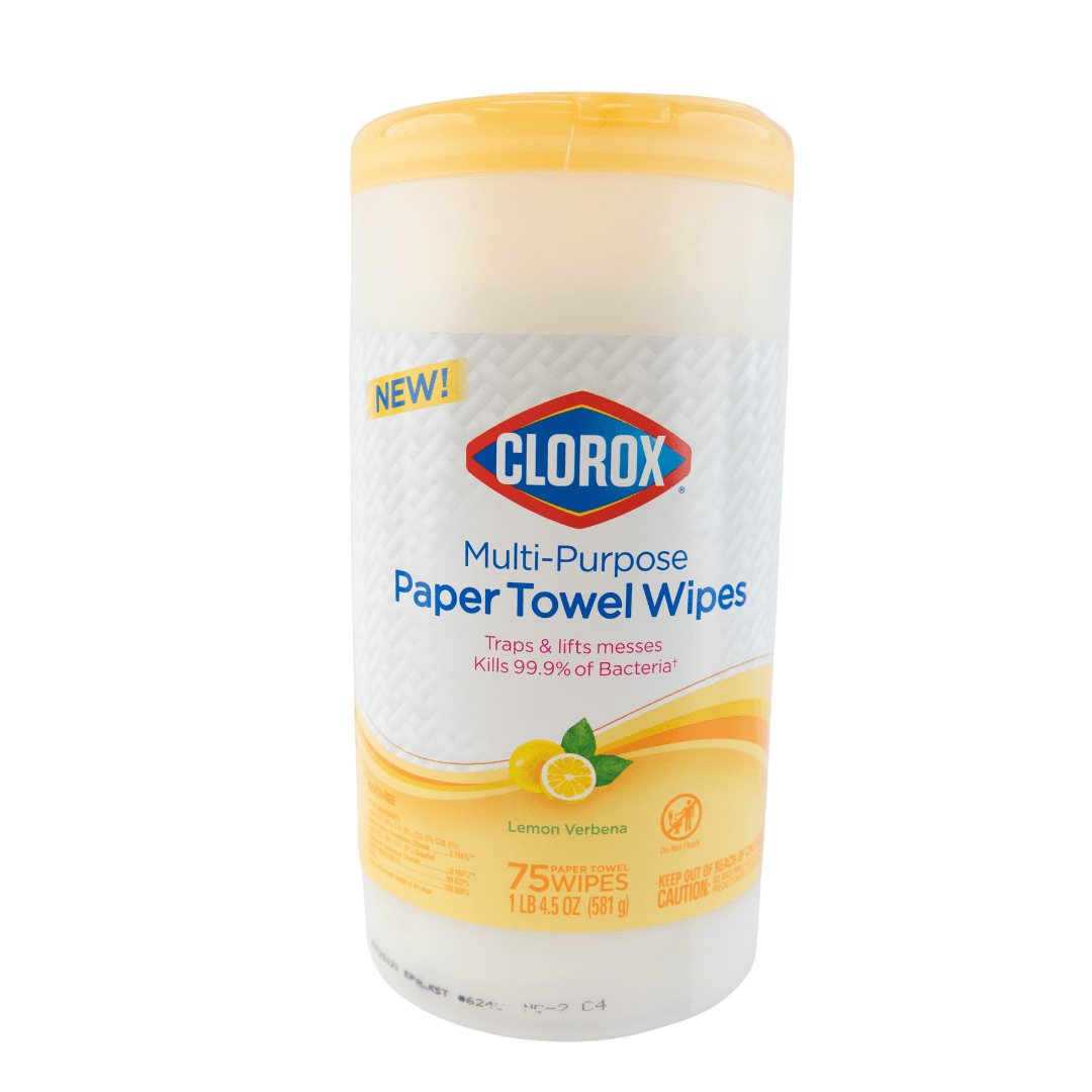 Clorox Multipurpose Paper Towel Wipes 6/75 Ct Lemon Verbena Wholesale