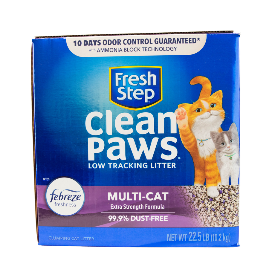 Fresh step clean sales paws low tracking litter