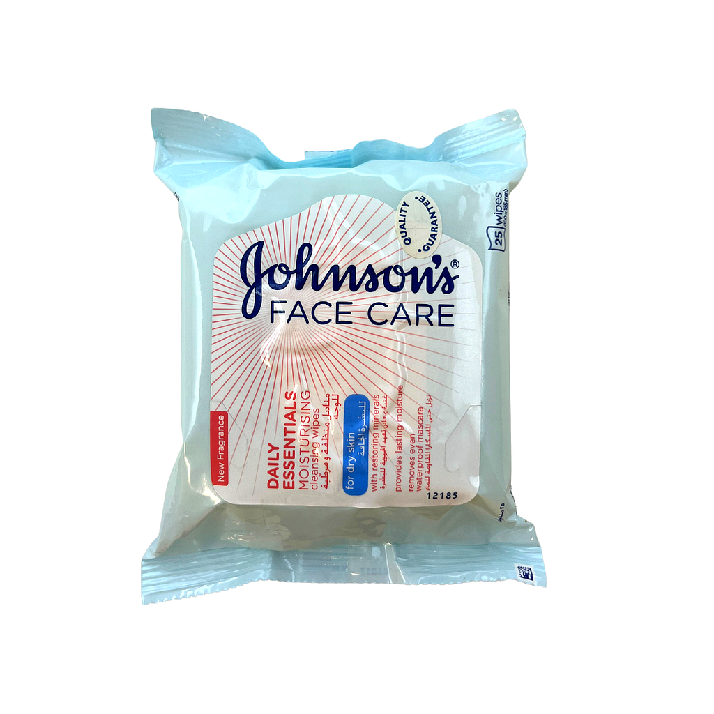Johnson's Face Care Daily Moist Wipes 6/25ct - Wholesale & Liquidation Experts