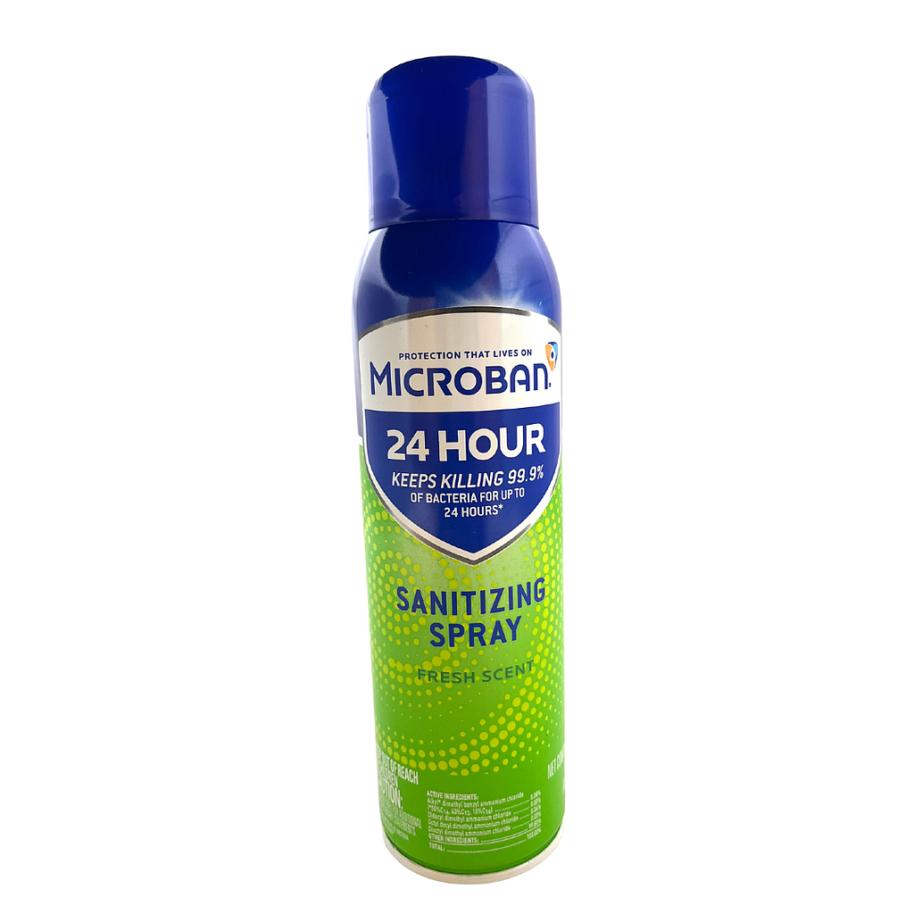 Microban 24 Hr Sanitizing Spray 6/15 Oz - Wholesale & Liquidation Experts