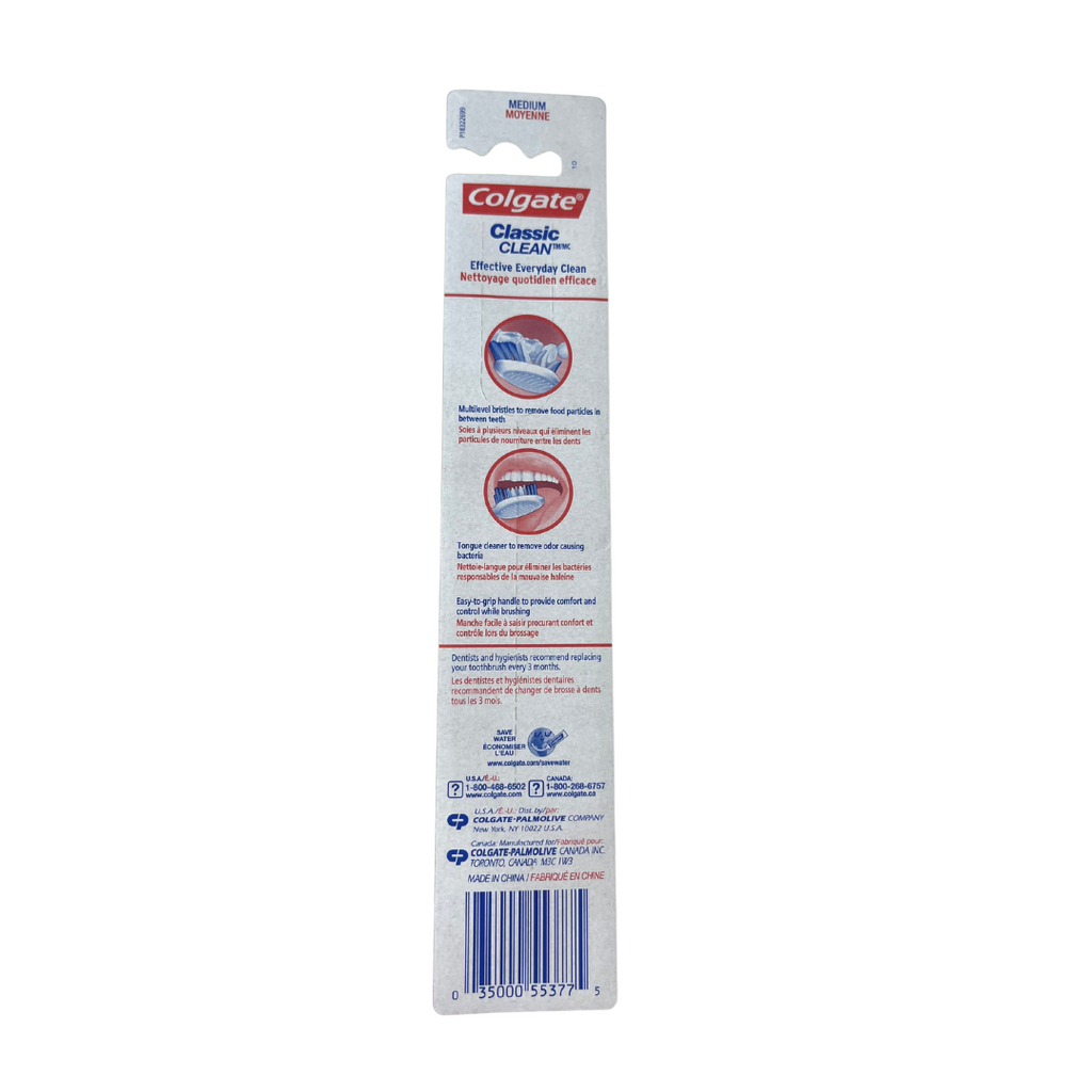 Colgate Toothbrushes 72/Case Classic Clean - Wholesale & Liquidation Experts
