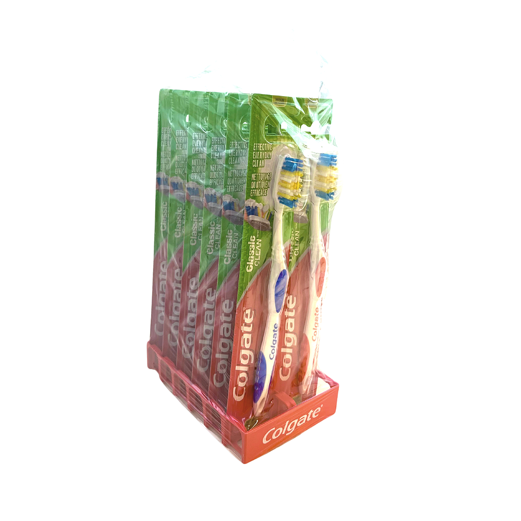 Colgate Toothbrushes 72/Case Classic Clean - Wholesale & Liquidation Experts