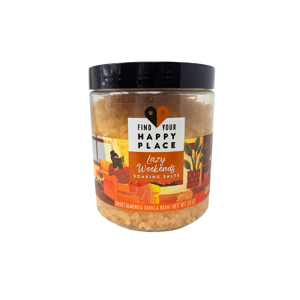 Find Your Happy Place Bath Salts 4/20oz Lazy Weekends - Wholesale & Liquidation Experts