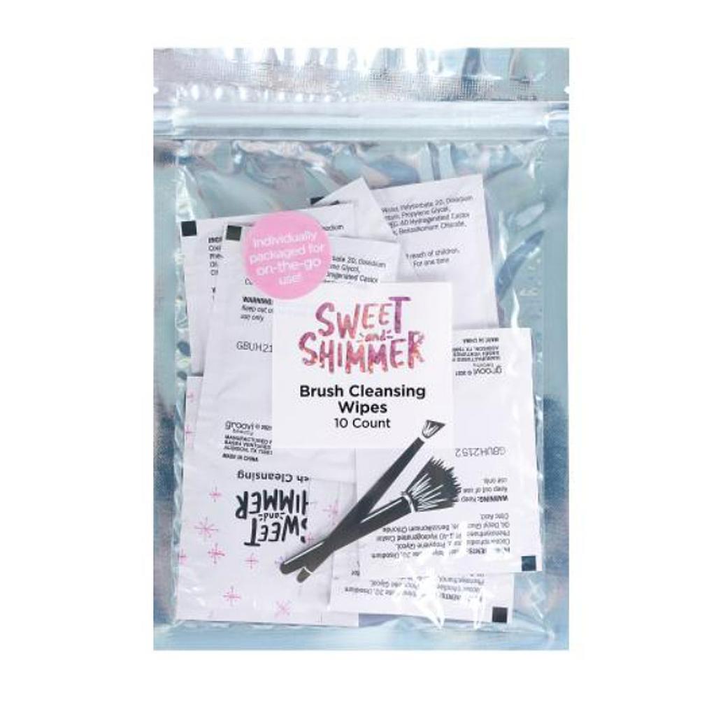 Sweet & Shimmer Makeup Brush Wipes 48/10ct - Wholesale & Liquidation Experts