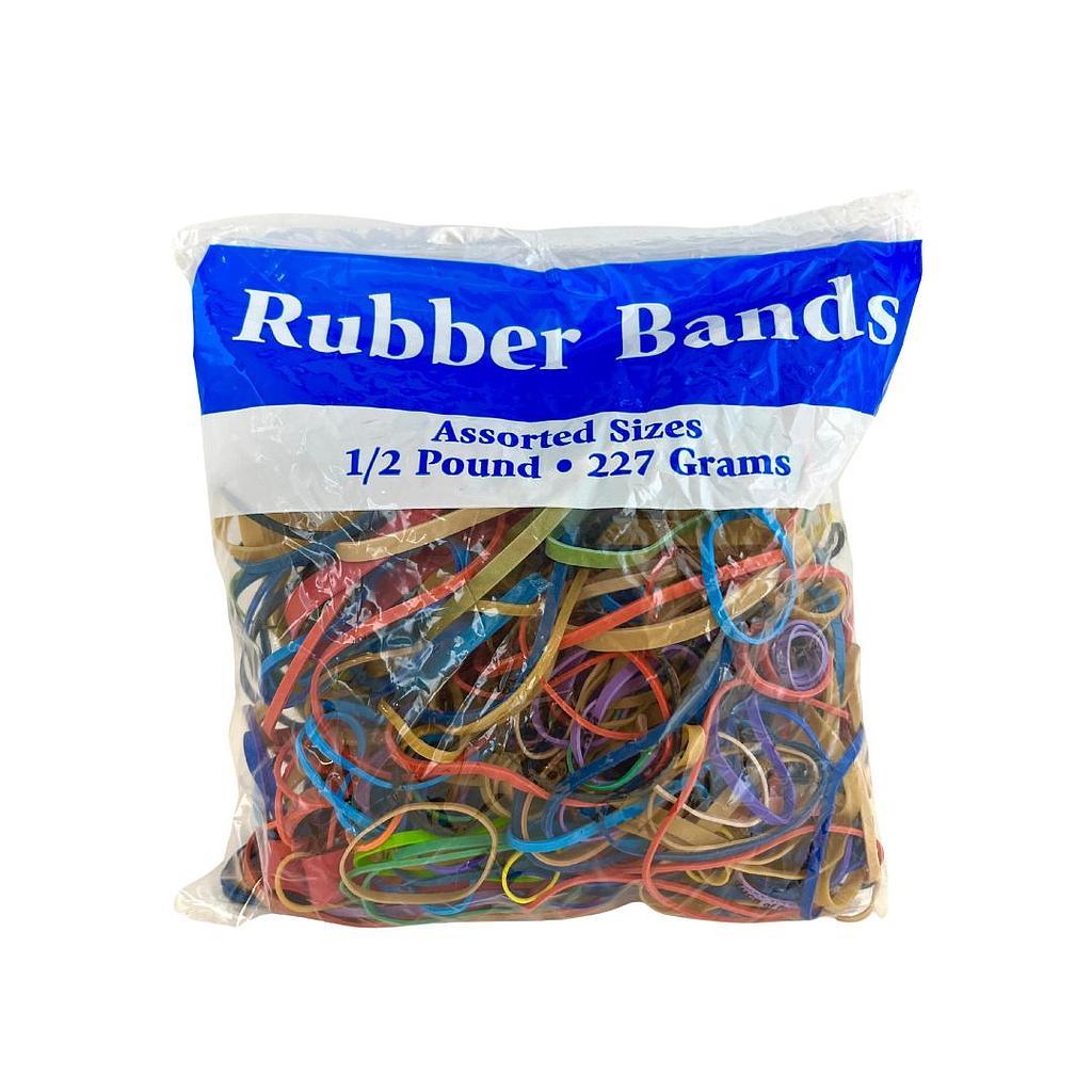 Rubberbands Assorted Sizes 1/2 lb. Bag 48/Case - Wholesale & Liquidation Experts
