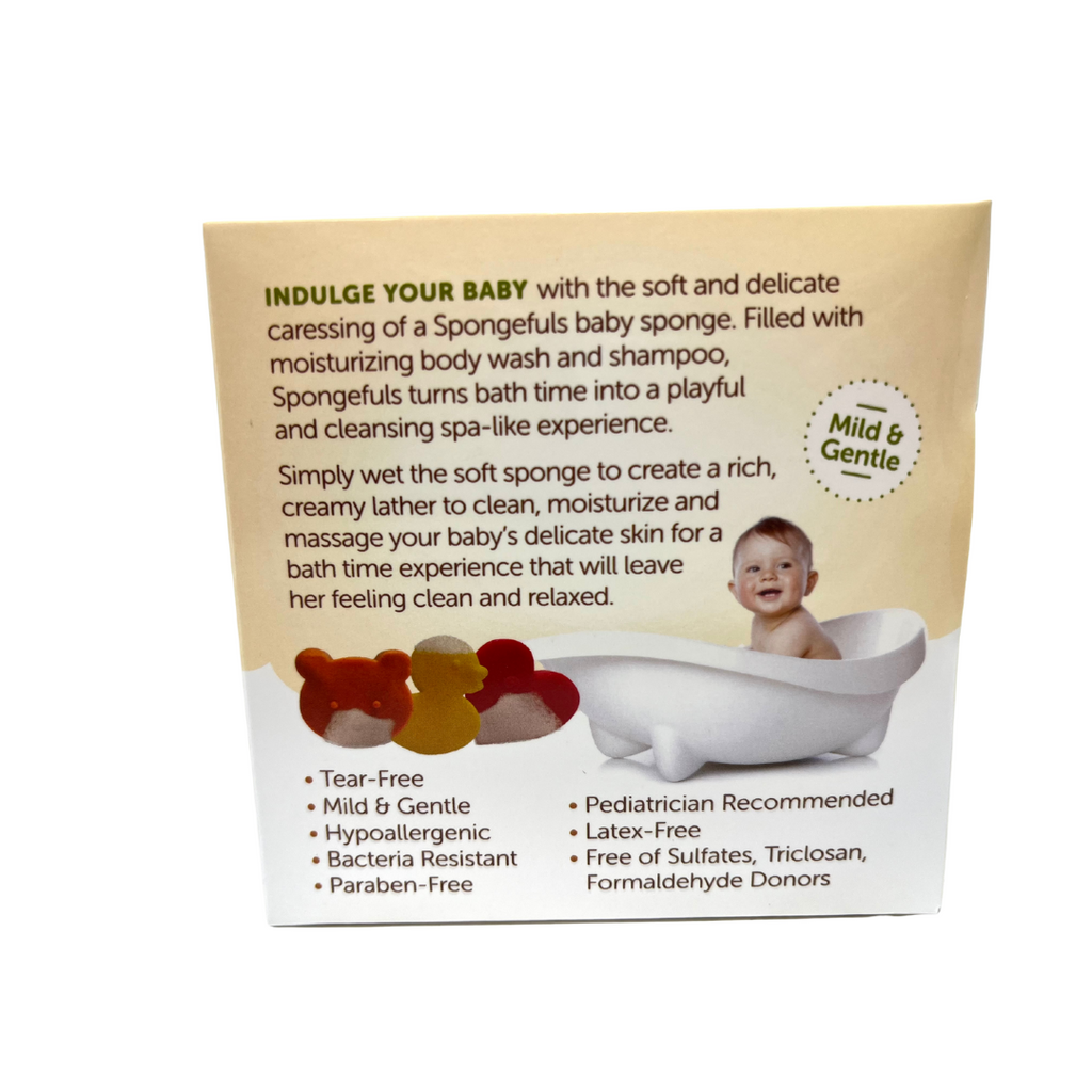Spongefuls 3pk Gentle Soap Filled Sponges 10/Case Shea & Cocoa Butter - Wholesale & Liquidation Experts