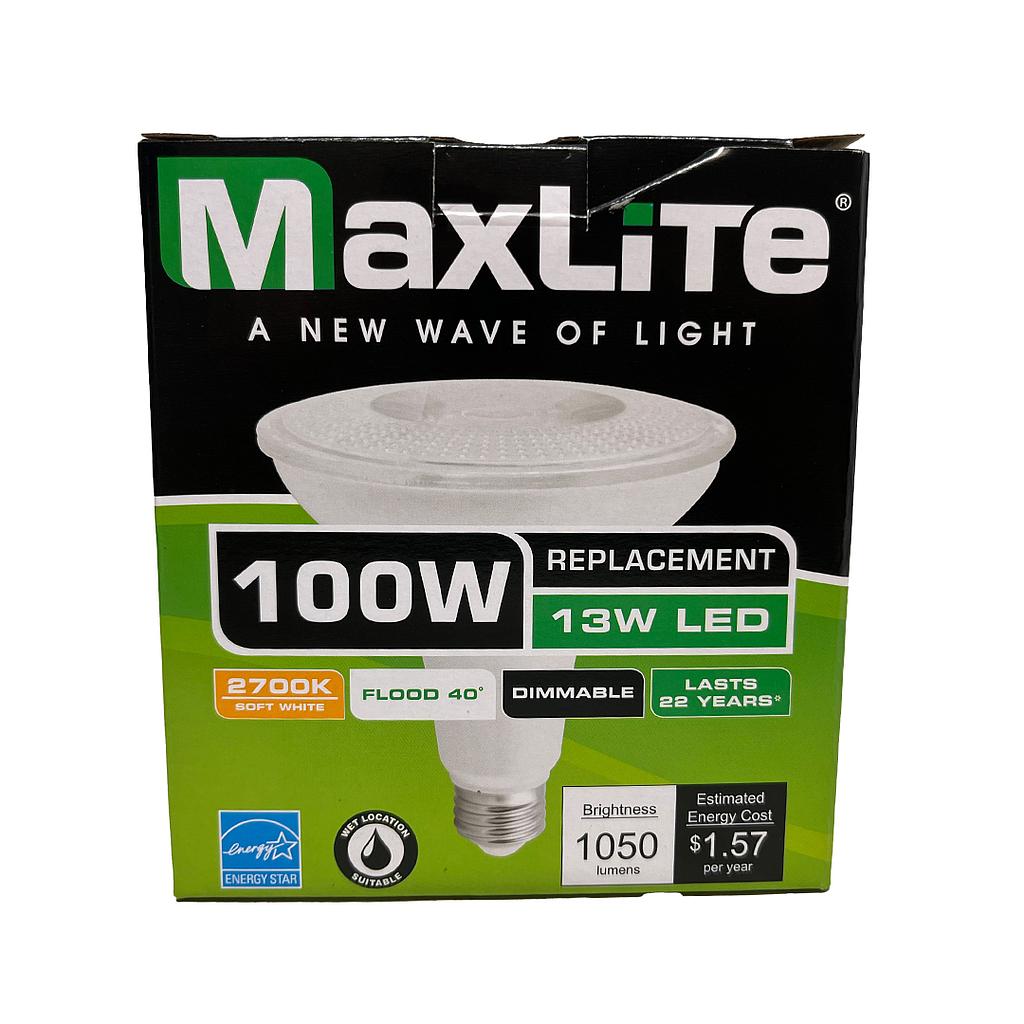 MaxLite LED PAR38 Flood Lamp 100 WATT 24/Case - Wholesale & Liquidation Experts