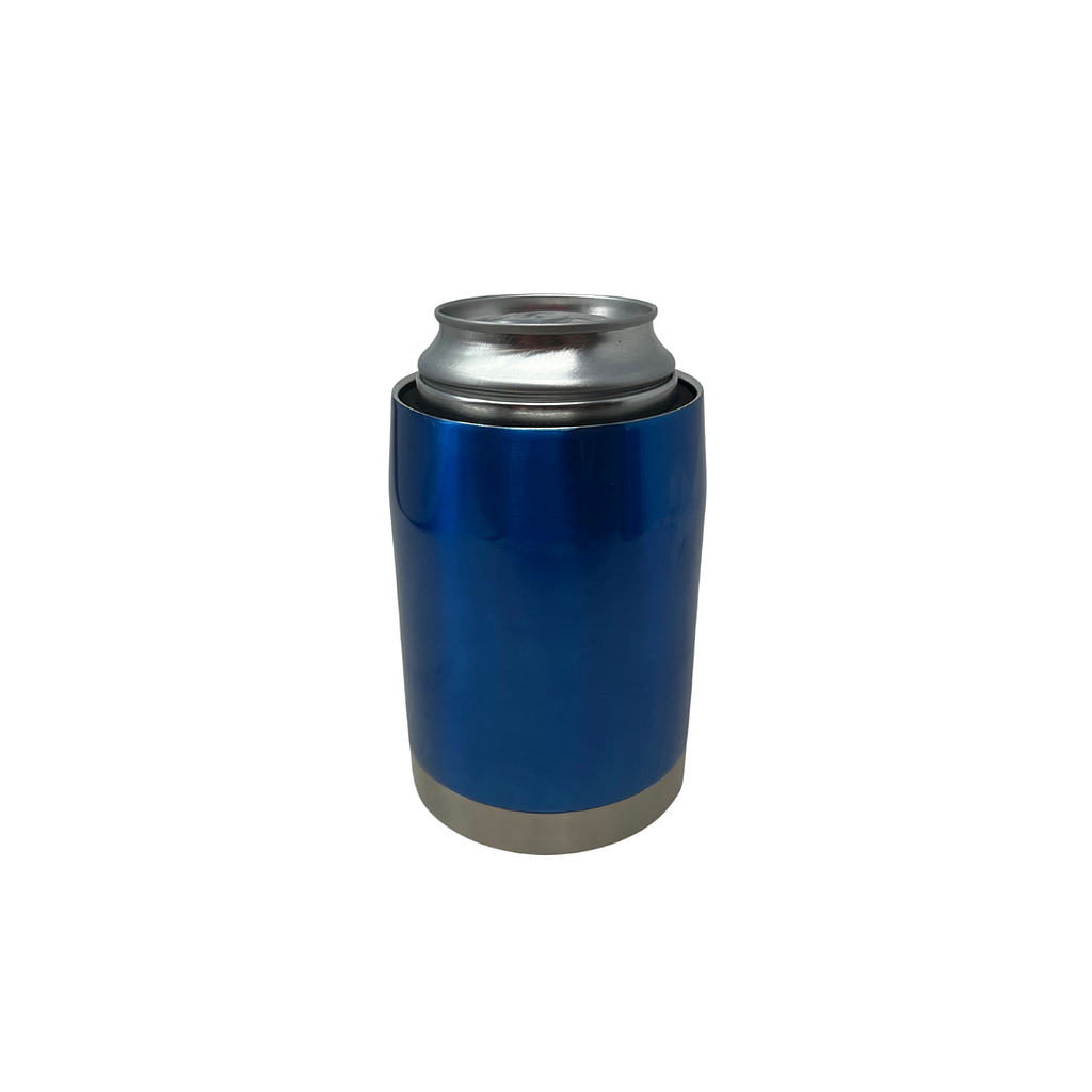 Logo Royal 3 in 1 Can Koozie Double Wall Stainless Steel 14 Oz With 2 Neoprene Sleeves Royal Blue 24/Case - Wholesale & Liquidation Experts